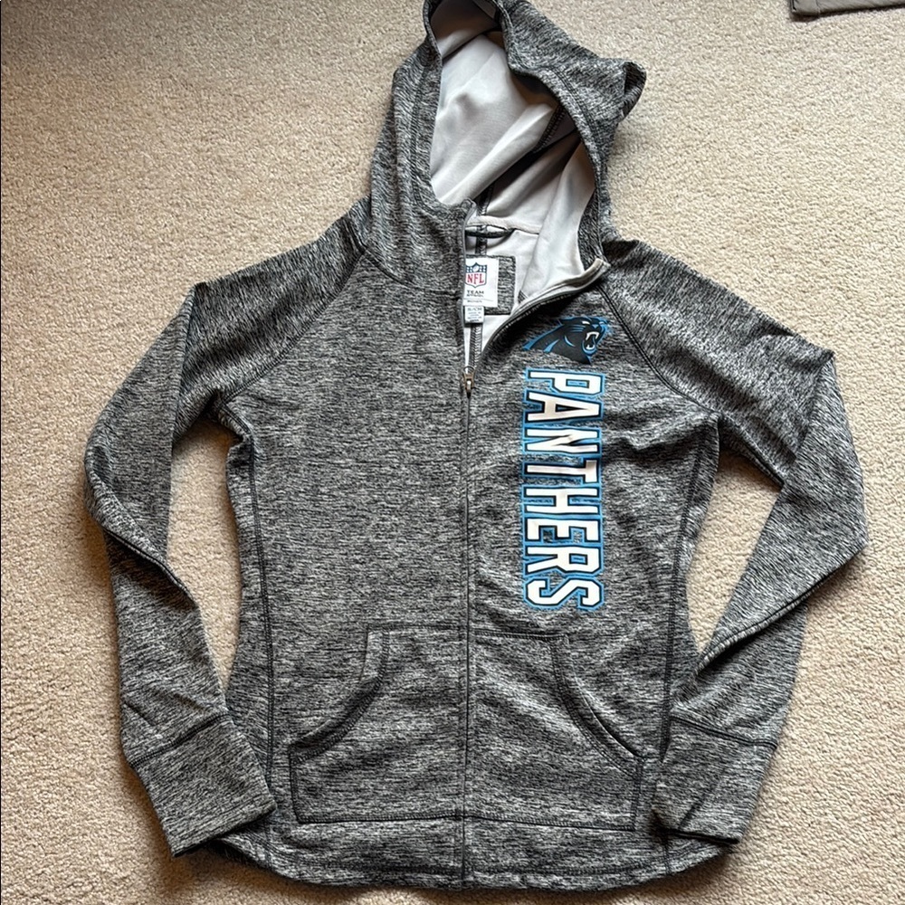 NFL Team Apparel Carolina Panthers Zip-Up Hoodie